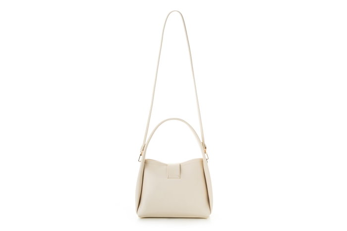 Vince Camuto Bolso Crema de Polipiel, Elegante y Versátil, 25x13x19 cm